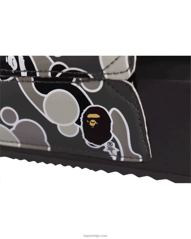 црн мушкарци A Bathing Ape к хаин ста цамо сандале J4280727