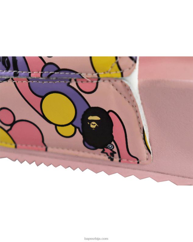 светло розе мушкарци A Bathing Ape к хаин ста цамо сандале J4280729